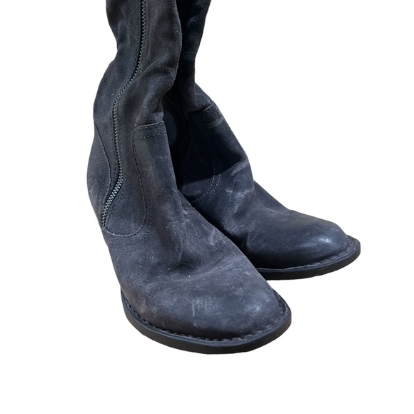 Born Fannar Leather Grey Riding Boots